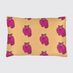 Orange and Pink Purry the Burry Silk Pillowcase for Children