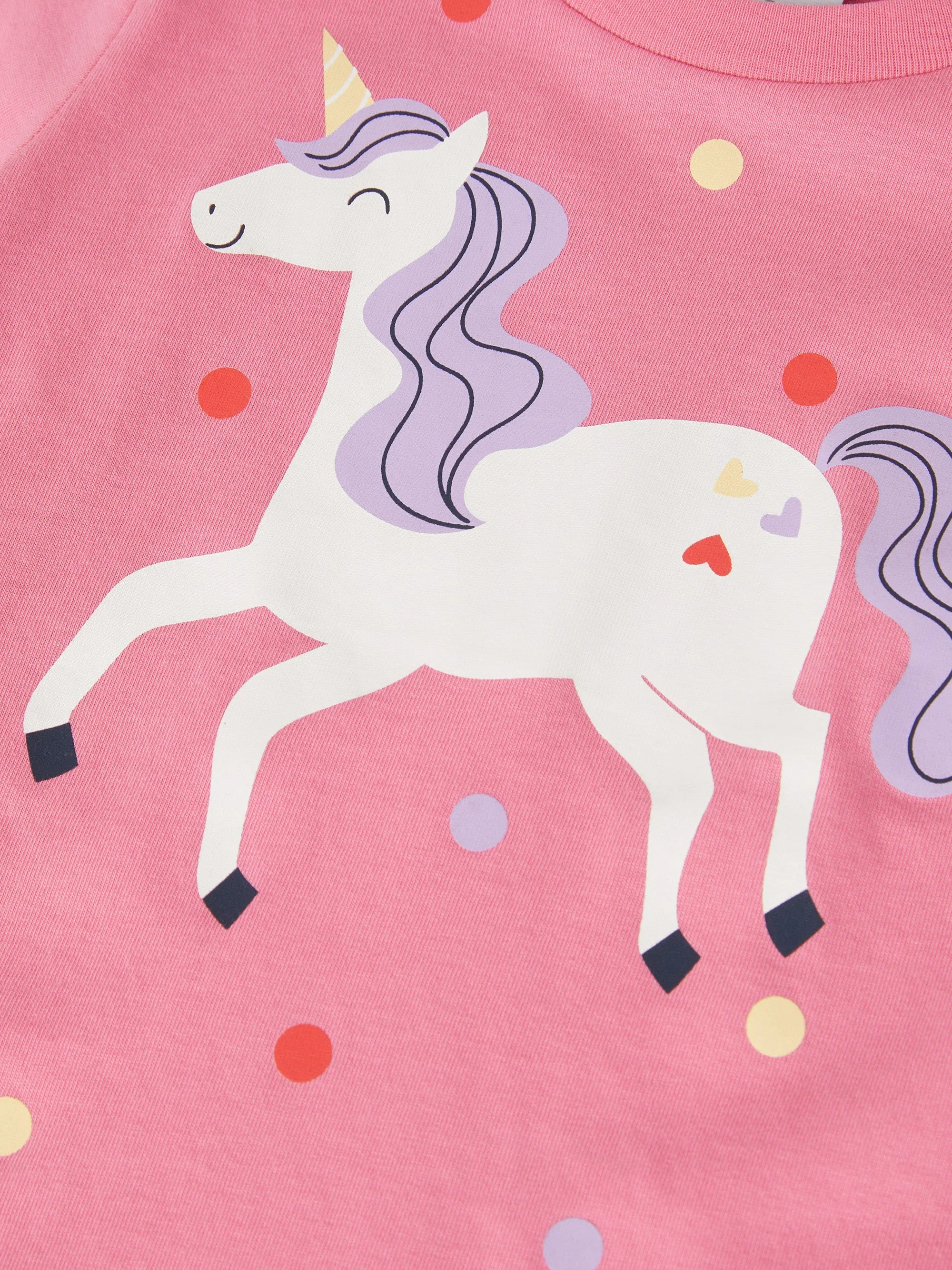 Organic Cotton Kids Unicorn Print T-shirt