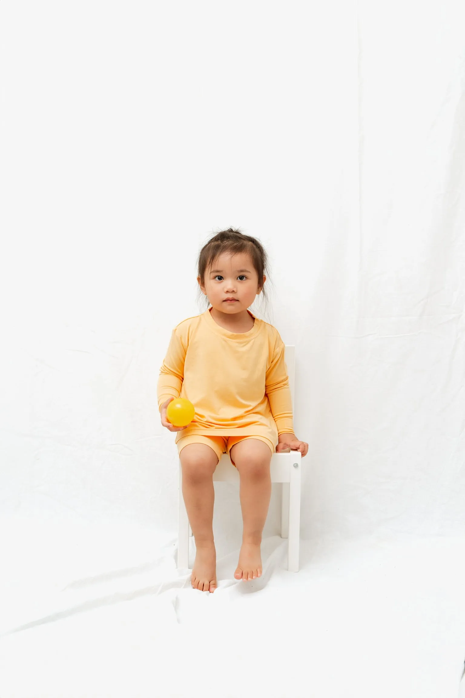 Papaya | Children's Long Sleeve Biker Short Set