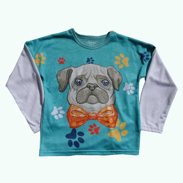 Pog Dog Long sleeve Kids T-shirt