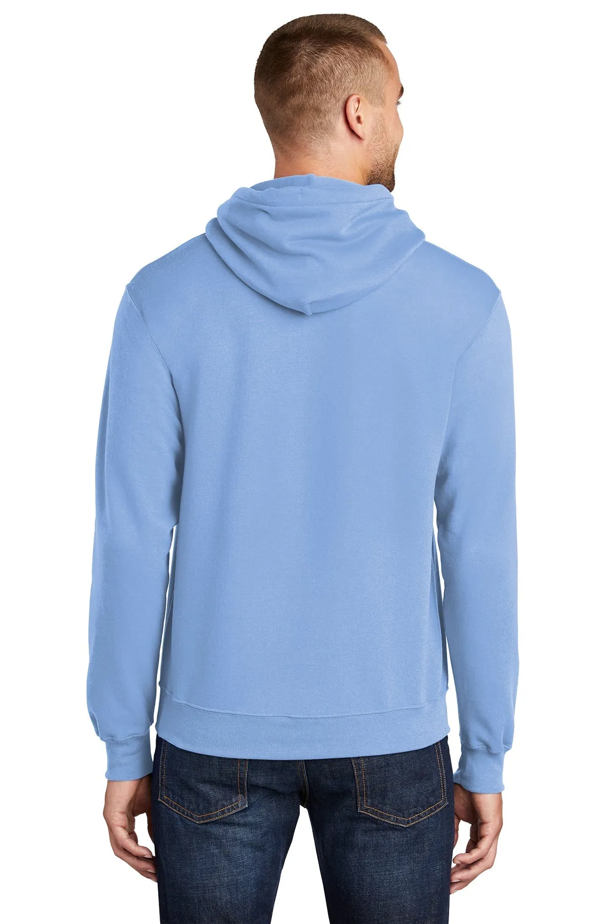 Port & Company Core Fleece Custom Hoodies, Light Blue