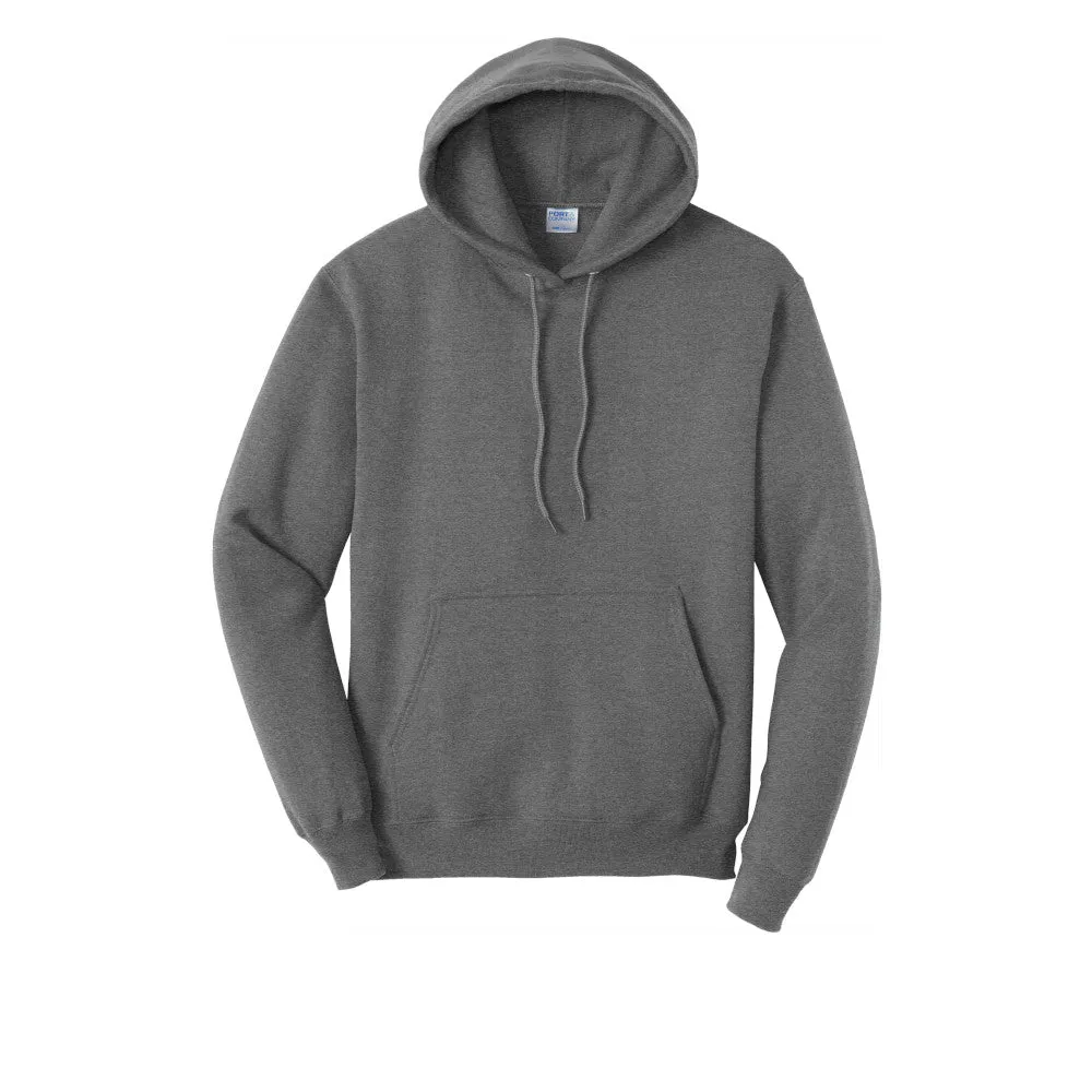 Port & Company® Core Fleece Pullover Hooded Sweatshirt - Graphite Heather