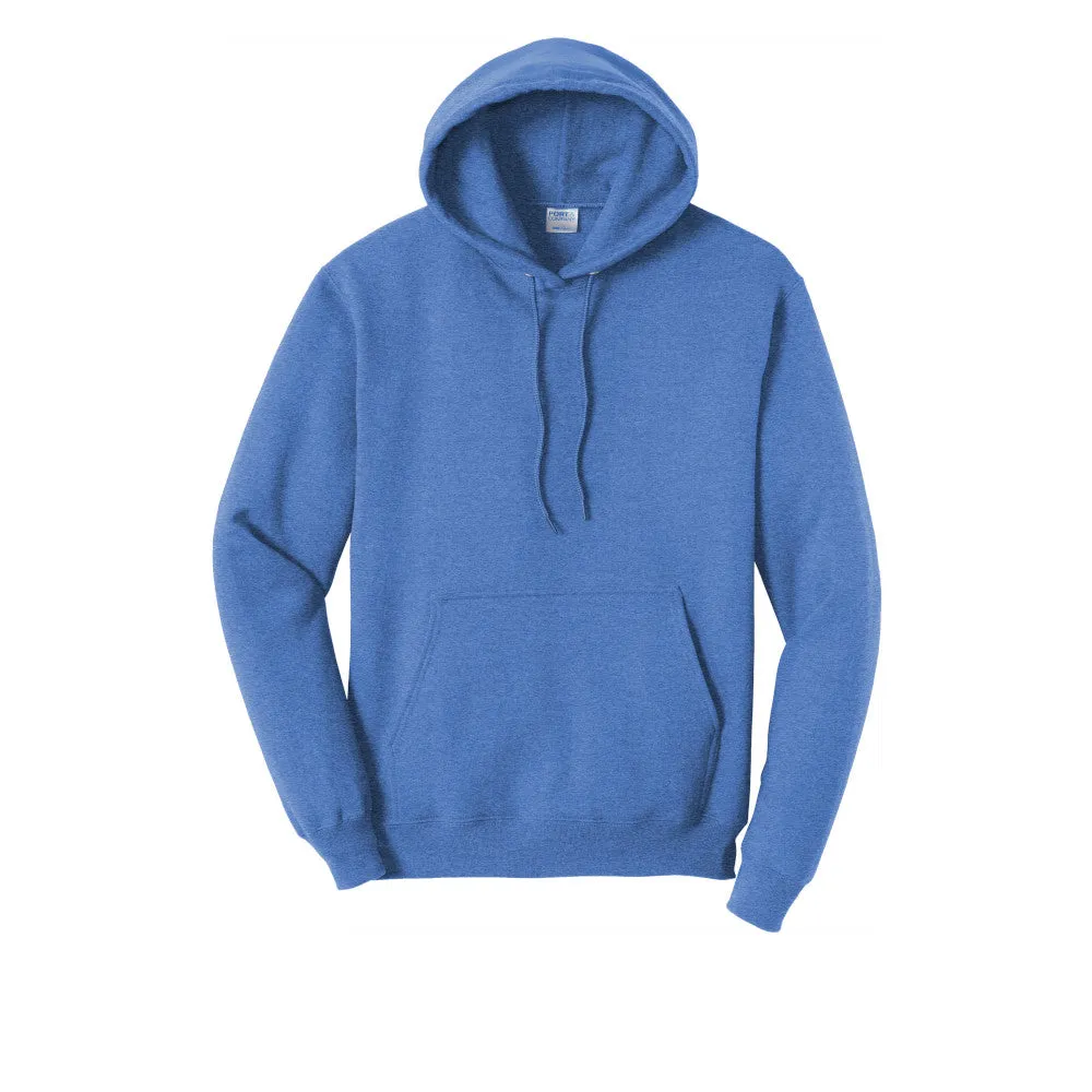 Port & Company® Core Fleece Pullover Hooded Sweatshirt - Heather Royal