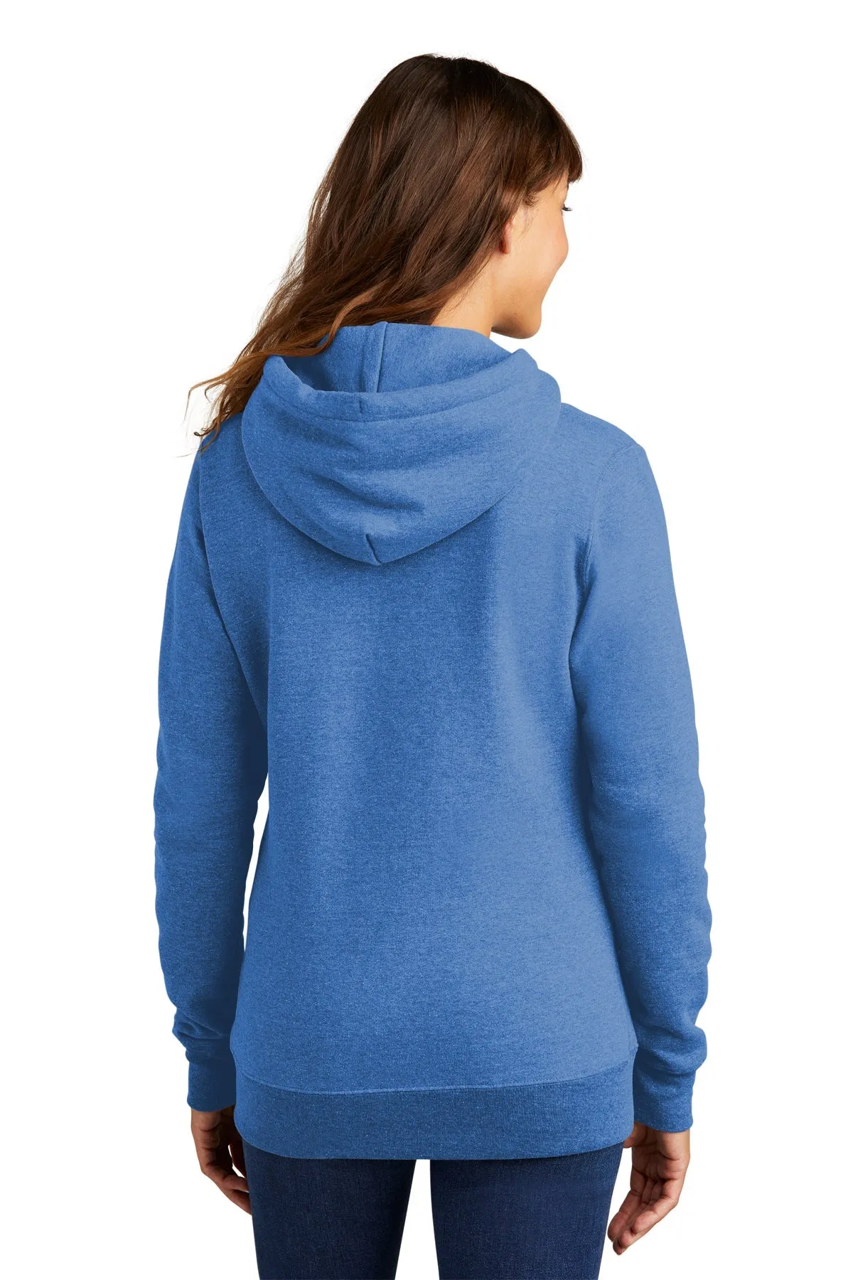 Port & Company Ladies Core Fleece Branded Hoodies, Heather Royal