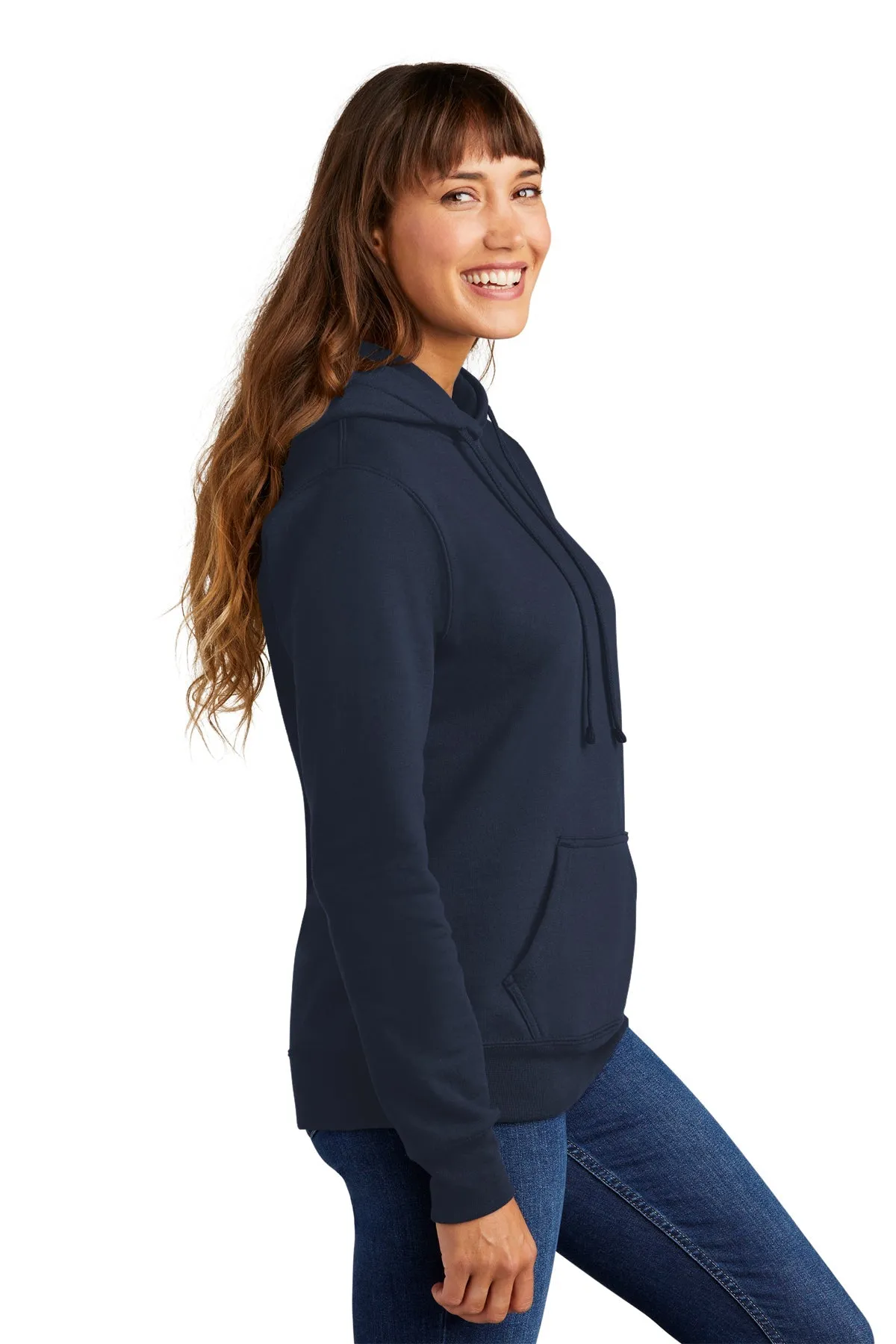 Port & Company Ladies Core Fleece Customized Hoodies, Navy