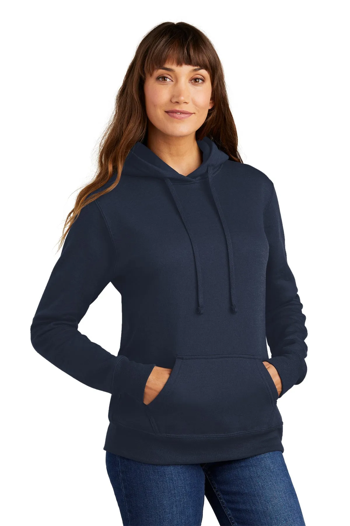 Port & Company Ladies Core Fleece Customized Hoodies, Navy