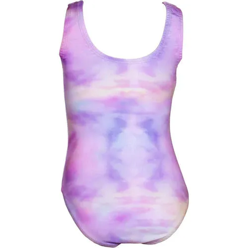 PW Dancewear Children's Gymnastics Leotard - Tie Dye