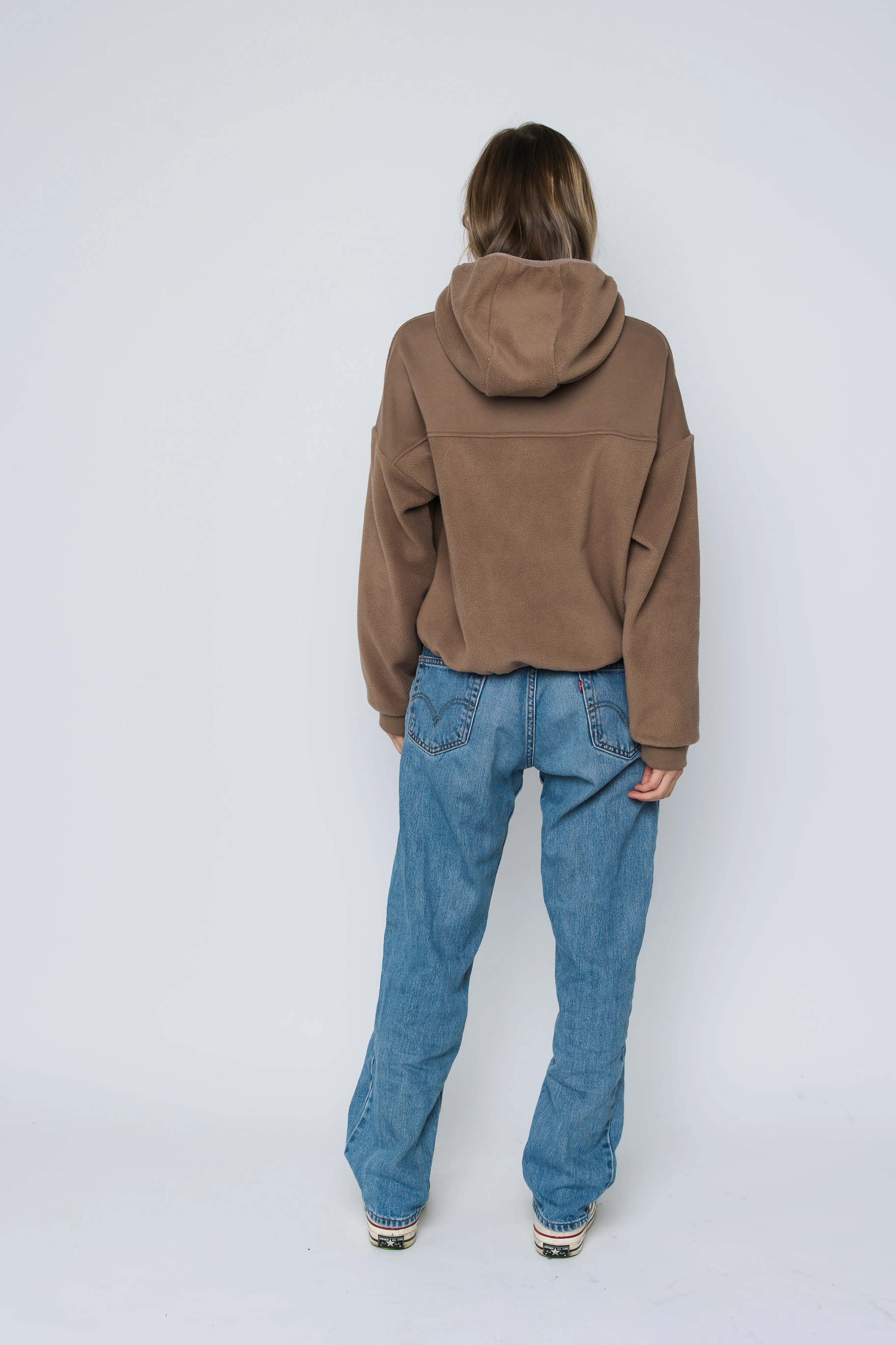 Quinn-Half Zip Sherpa Pullover