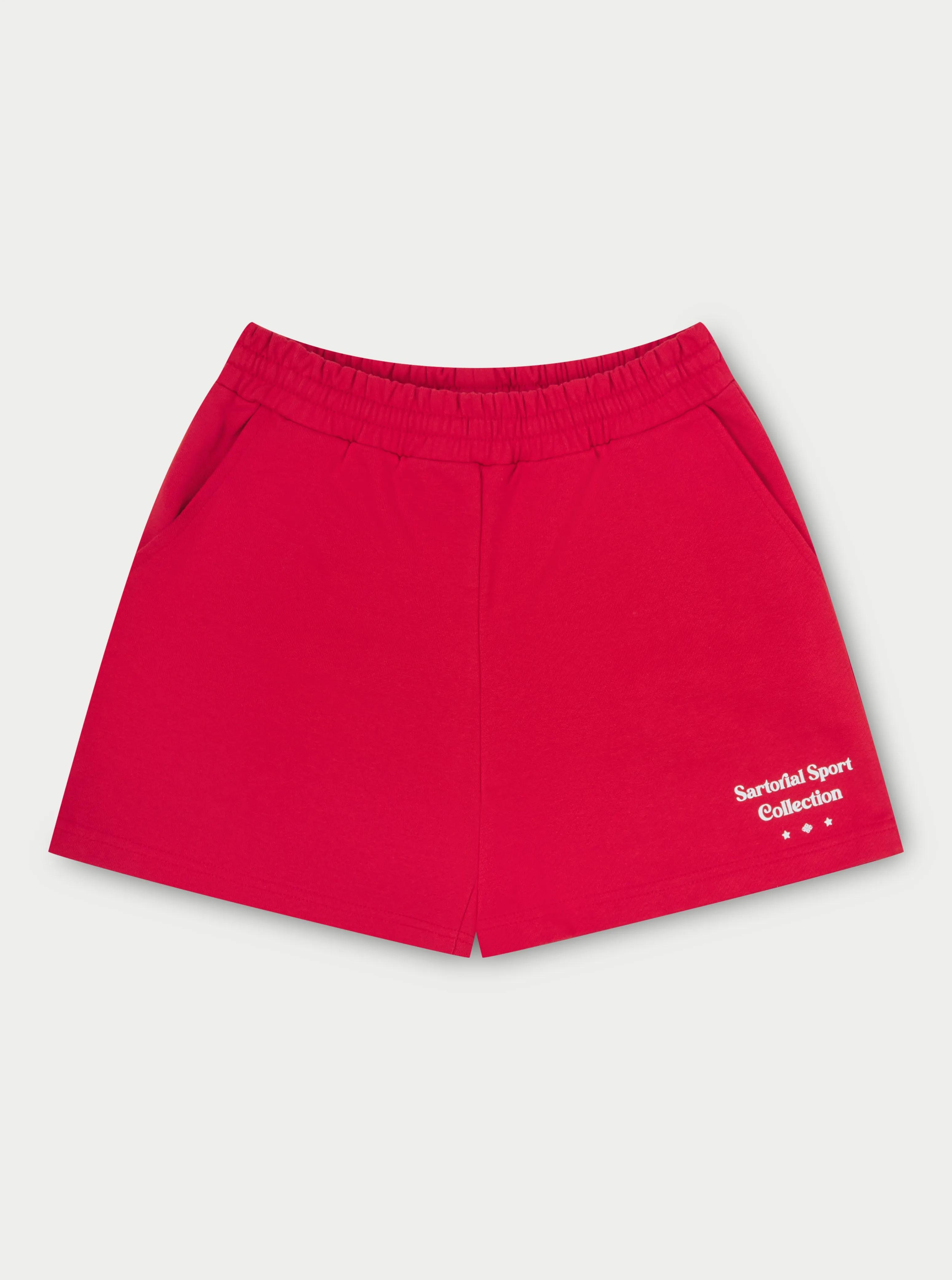 SARTORIAL SPORT GRAPHIC SHORTS - RED