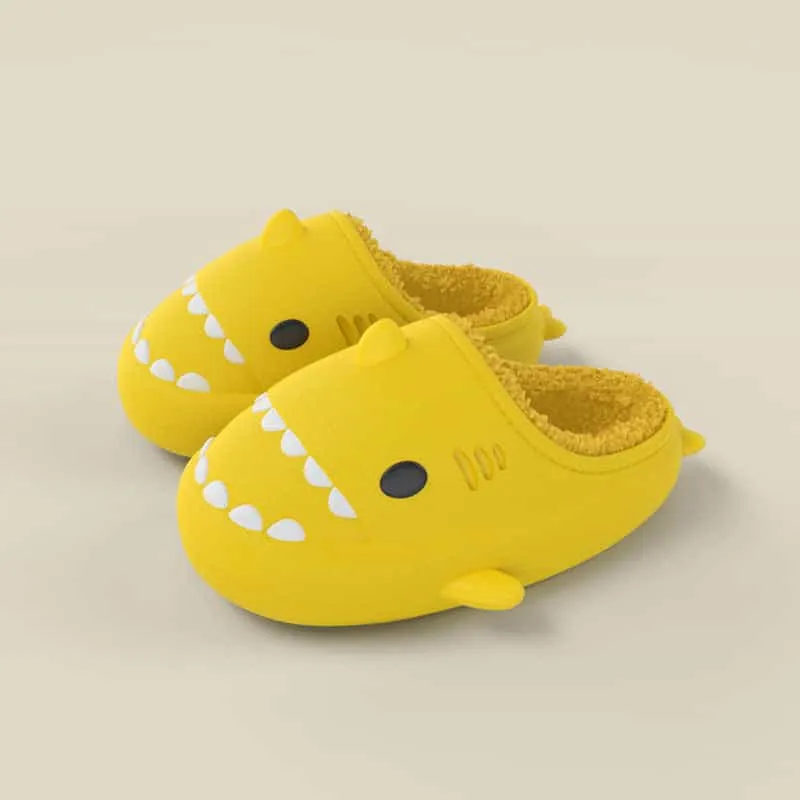 Shark Shoes For Child Cute Waterproof Warm Slippers Home Shoes Kids