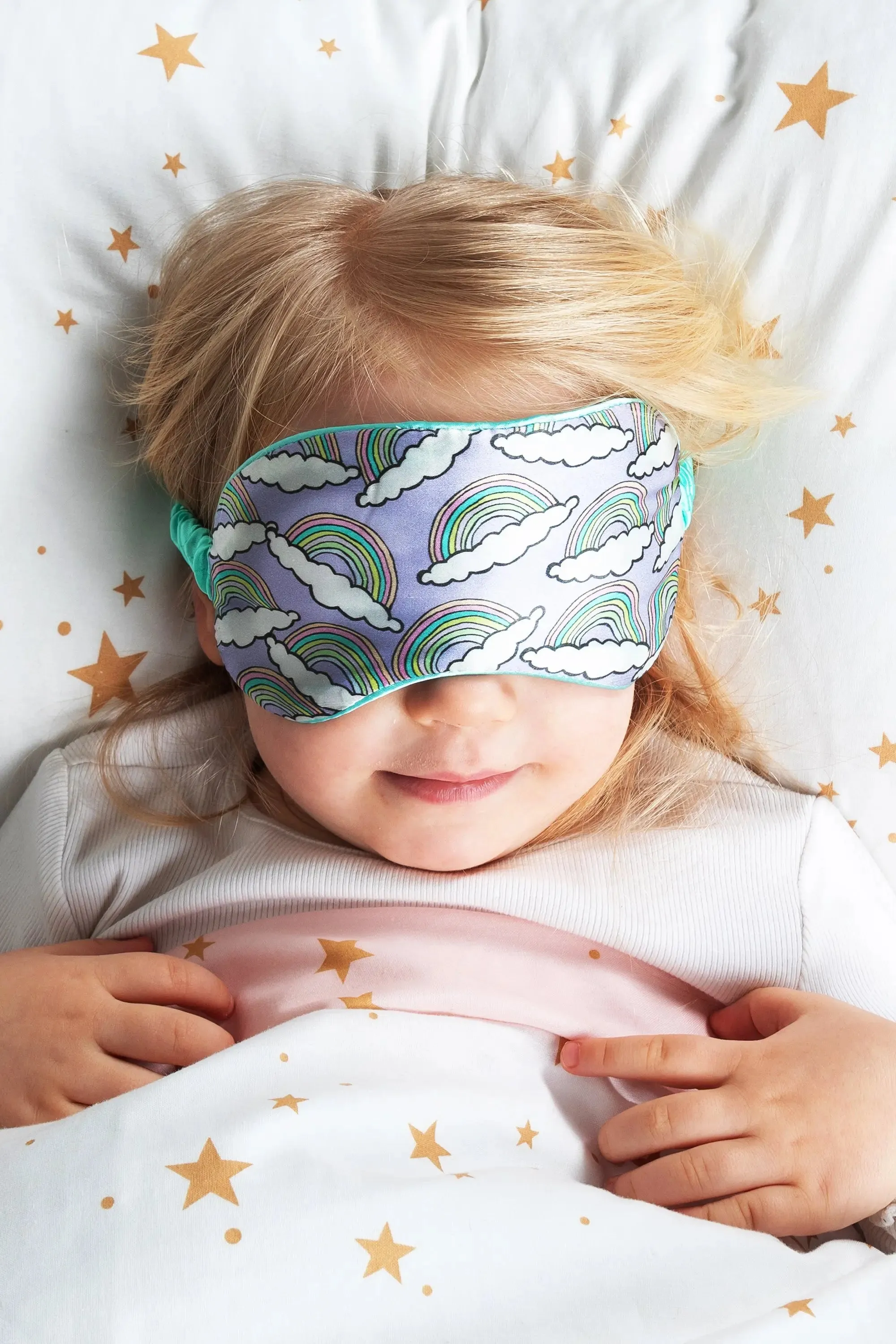 Silk Eye Mask for Kids / "Rainbow"