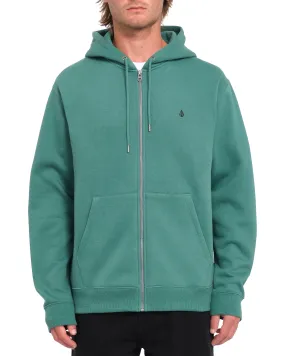 Single Stone Zip Hoodie - Sea Green