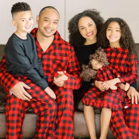 SleepytimePjs Christmas Family Matching Buffalo Plaid Flannel Pajamas for The Family