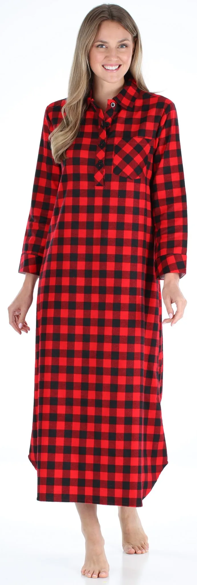 SleepytimePjs Christmas Family Matching Buffalo Plaid Flannel Pajamas for The Family