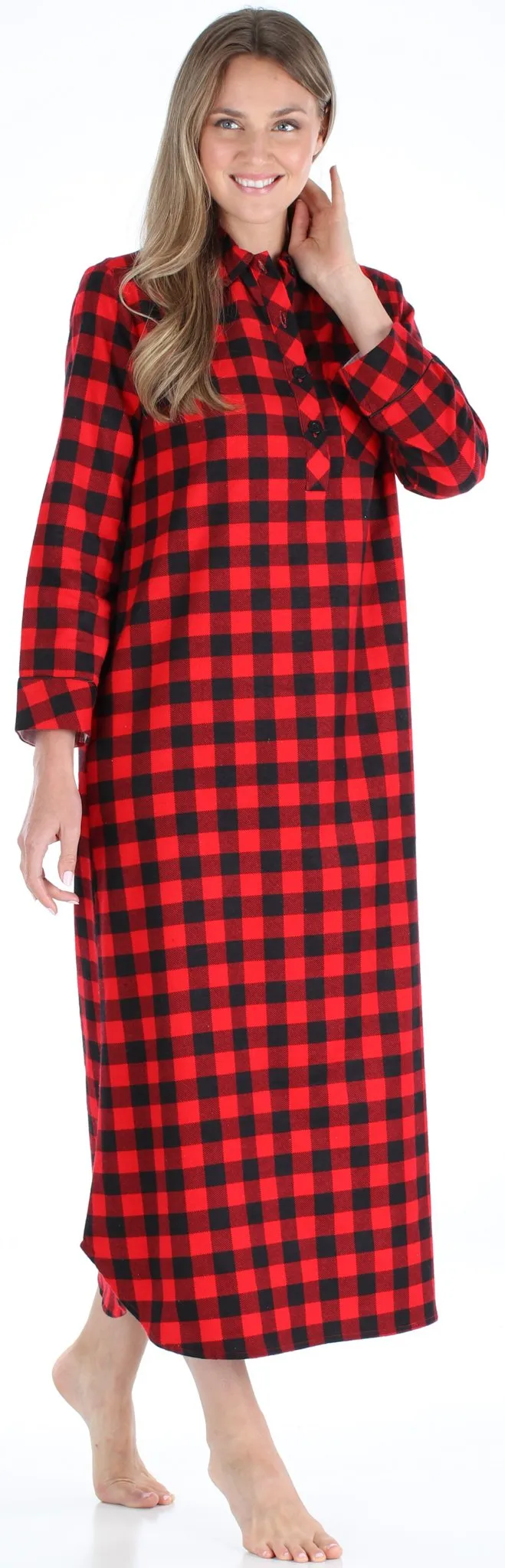 SleepytimePjs Christmas Family Matching Buffalo Plaid Flannel Pajamas for The Family