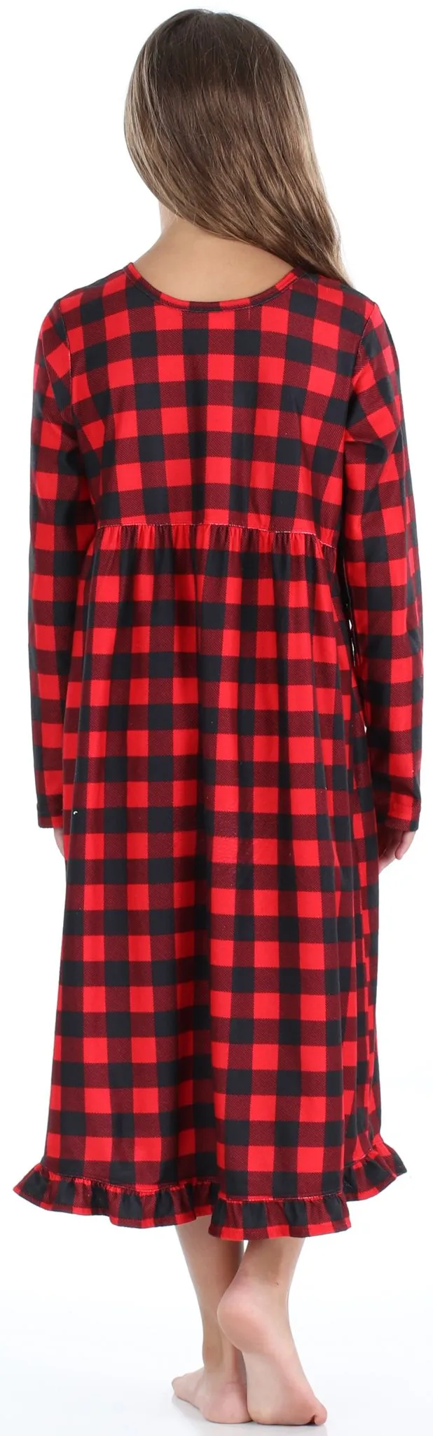 SleepytimePjs Christmas Family Matching Buffalo Plaid Flannel Pajamas for The Family