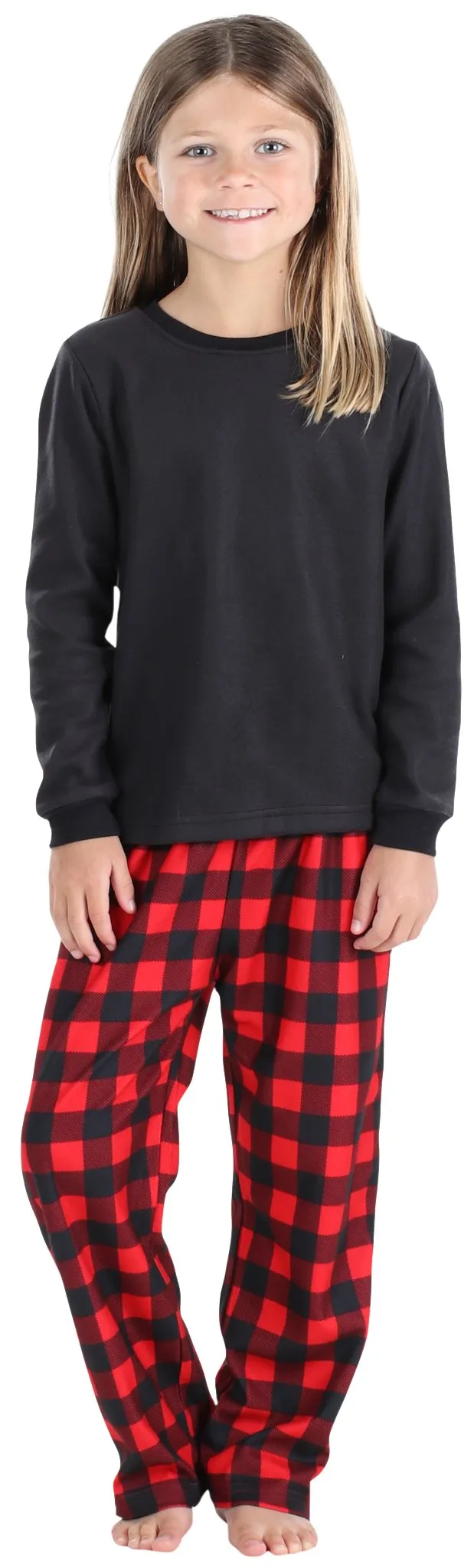 SleepytimePjs Christmas Family Matching Buffalo Plaid Flannel Pajamas for The Family