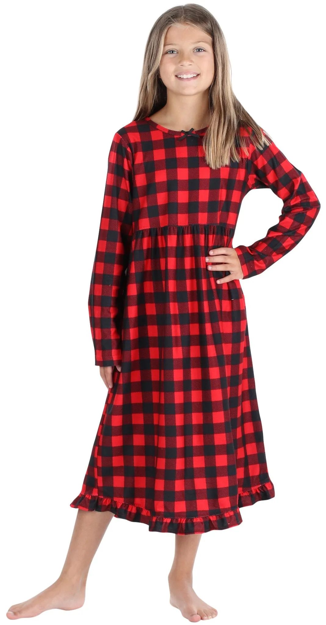 SleepytimePjs Christmas Family Matching Buffalo Plaid Flannel Pajamas for The Family