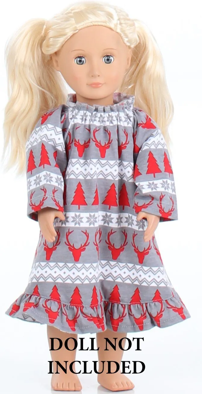 SleepytimePjs Red Holiday Family Matching Fair Isle Deer Pajama Sets