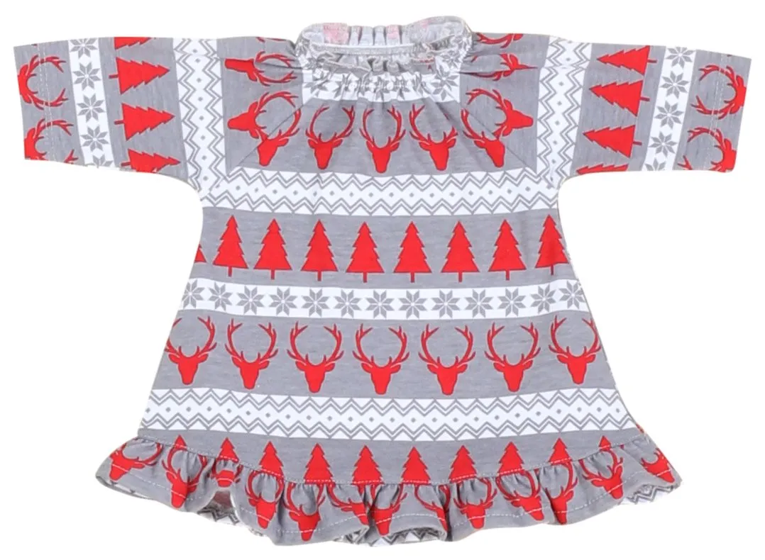 SleepytimePjs Red Holiday Family Matching Fair Isle Deer Pajama Sets