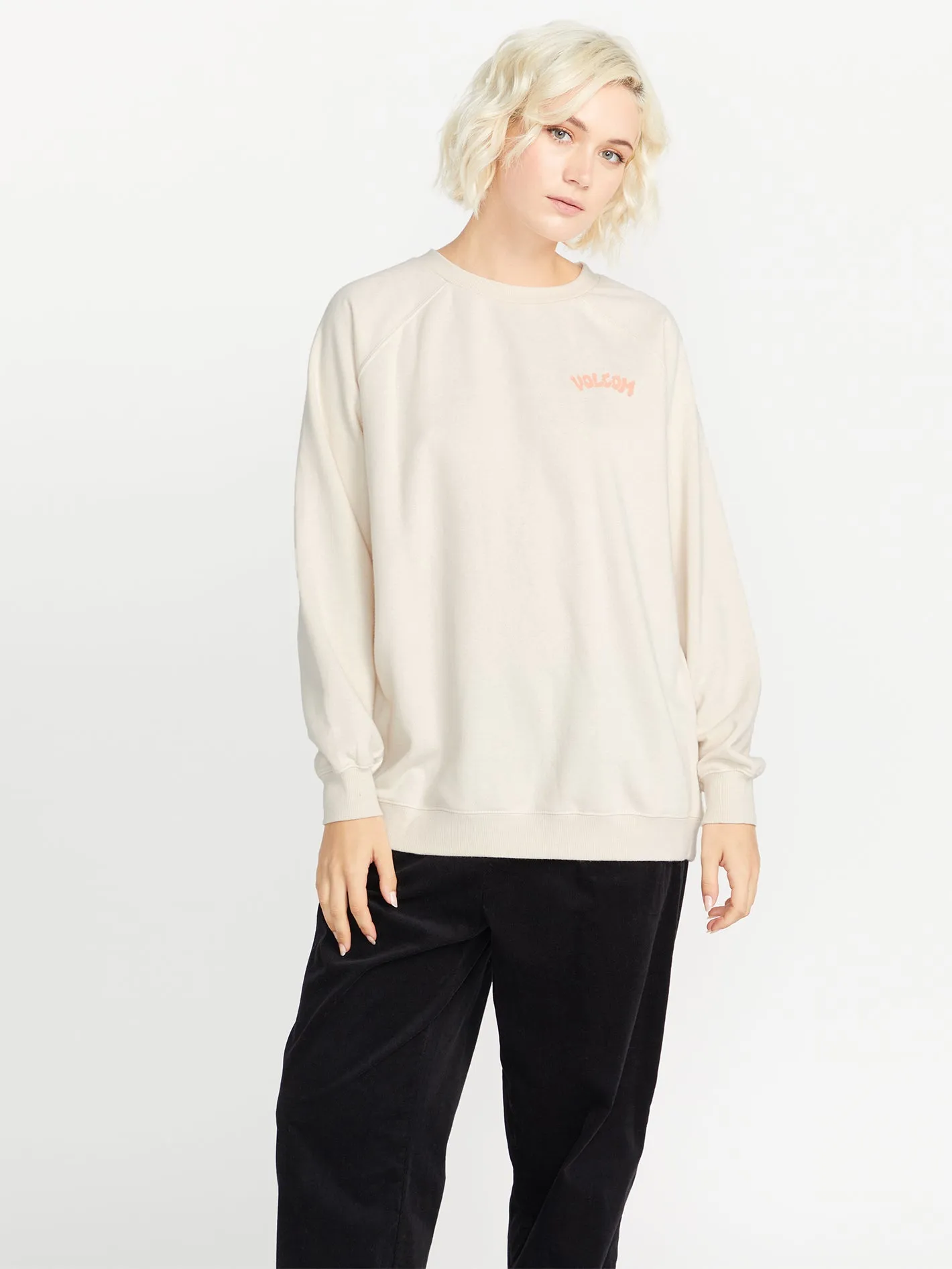 Stone Magic Boyfriend Crew Sweatshirt - Cloud