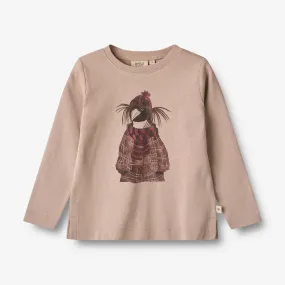 T-Shirt Penguin - grey rose