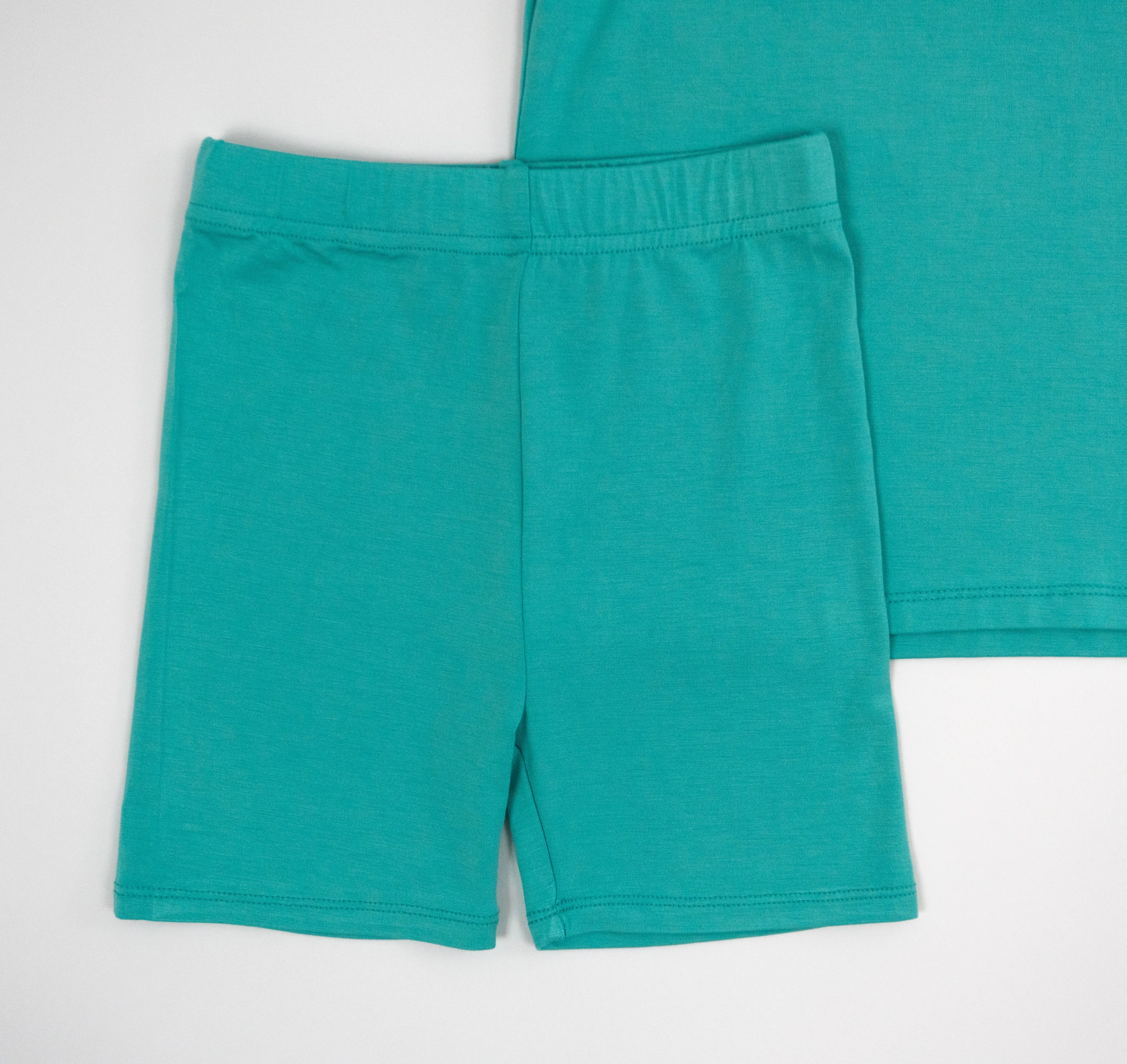 Turquoise | Children's Biker Short Set