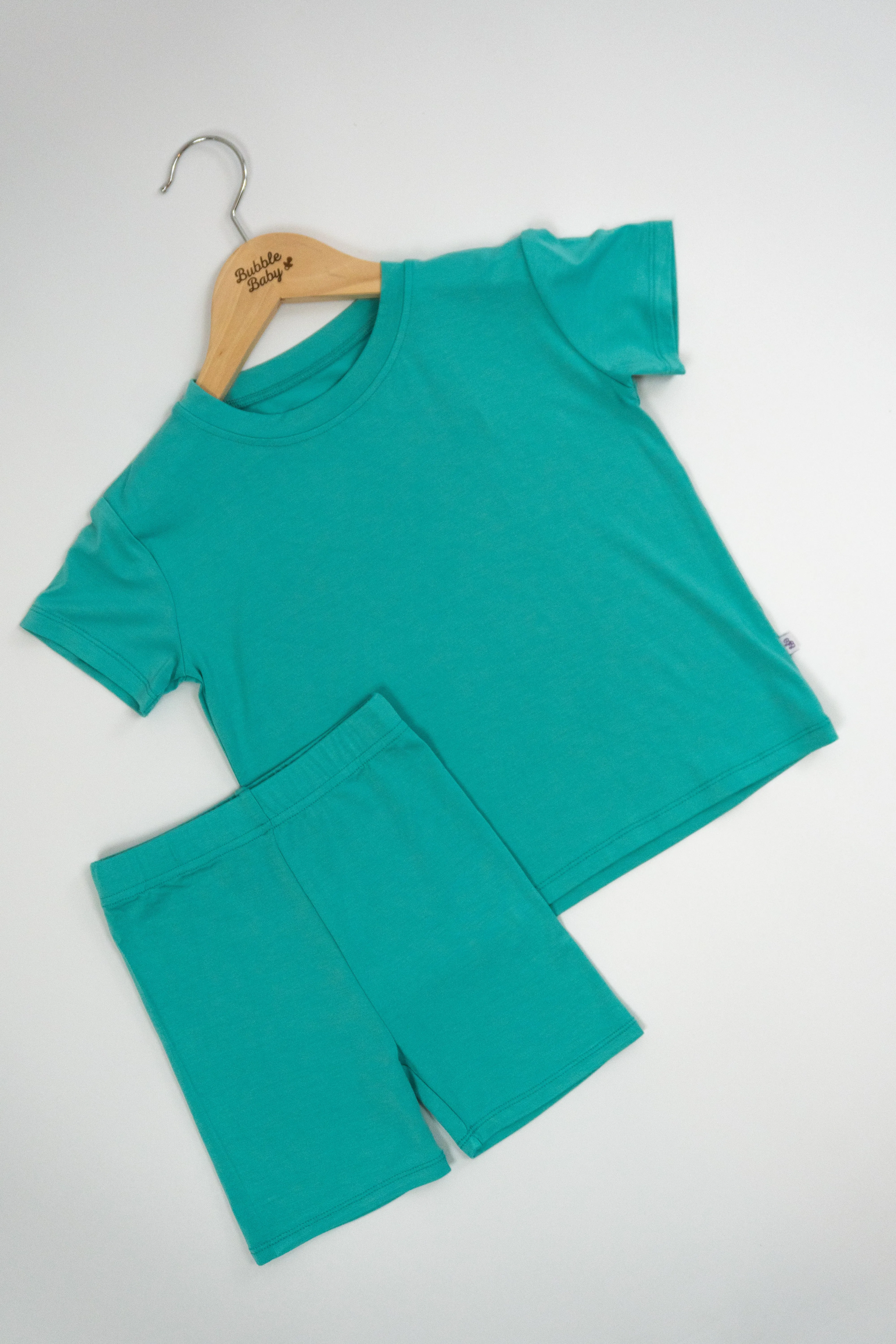 Turquoise | Children's Biker Short Set